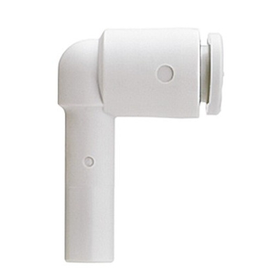 SMC KQ2 Series Elbow Tube-toTube Adaptor, Push In 6 mm to Push In 6 mm, Tube-to-Tube Connection Style