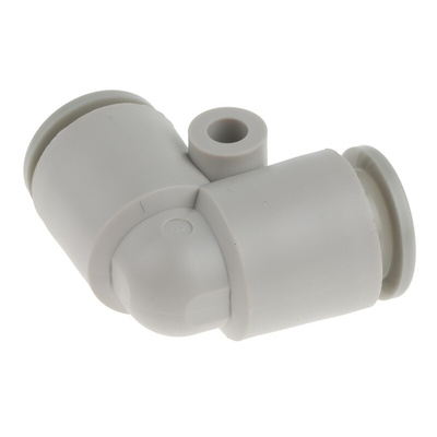 SMC KQ2 Series Elbow Tube-toTube Adaptor, Push In 10 mm to Push In 10 mm, Tube-to-Tube Connection Style