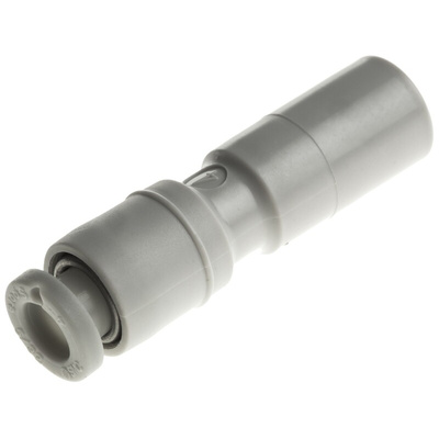 SMC KQ2 Series Straight Tube-to-Tube Adaptor, Push In 4 mm to Push In 8 mm, Tube-to-Tube Connection Style