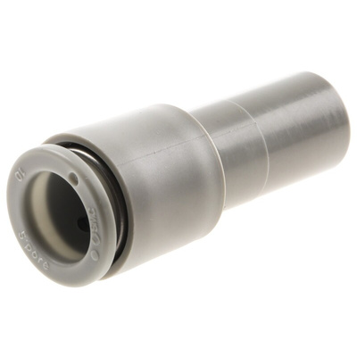 SMC KQ2 Series Straight Tube-to-Tube Adaptor, Push In 10 mm to Push In 12 mm, Tube-to-Tube Connection Style