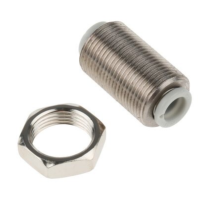 SMC KQ2 Series Bulkhead Threaded-to-Tube Adaptor, Push In 6 mm to Push In 6 mm, Threaded-to-Tube Connection Style