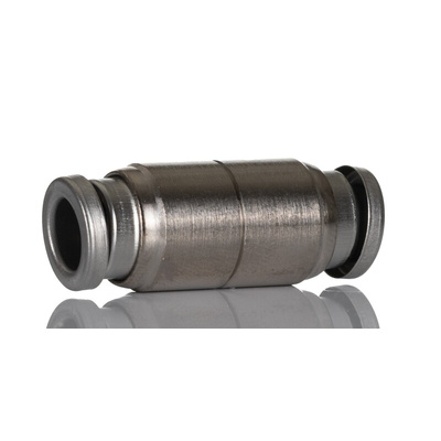 SMC KQB2 Series Straight Tube-to-Tube Adaptor, Push In 1/4 in to Push In 1/4 in, Tube-to-Tube Connection Style