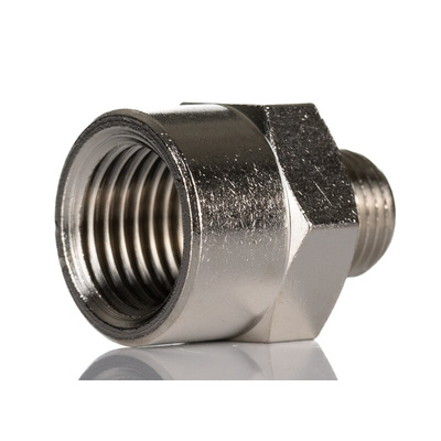 SMC Straight Threaded Adaptor, R 1/8 Male to R 1/4 Female, Threaded Connection Style