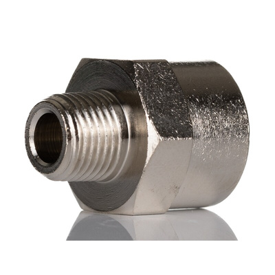 SMC Straight Threaded Adaptor, R 1/8 Male to R 1/4 Female, Threaded Connection Style