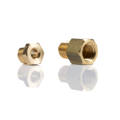 Norgren ENOTS Series Straight Threaded Adaptor, R 1/8 Male to 3/16 in, Threaded-to-Tube Connection Style