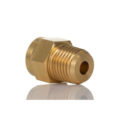 Norgren ENOTS Series Straight Threaded Adaptor, R 1/4 Male to Push In 1/4 in, Threaded-to-Tube Connection Style