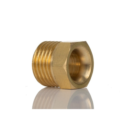 Norgren ENOTS Series Straight Threaded Adaptor, R 1/4 Male to Push In 1/4 in, Threaded-to-Tube Connection Style