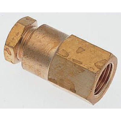 Norgren ENOTS Series Straight Threaded Adaptor, G 1/4 Female to Push In 8 mm, Threaded-to-Tube Connection Style