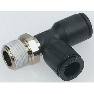 Legris LF3000 Series Tee Threaded Adaptor, Push In 8 mm to Push In 8 mm, Threaded-to-Tube Connection Style