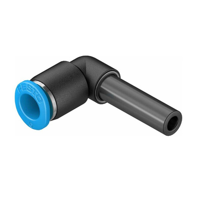 Festo QSL Series Elbow Tube-toTube Adaptor, Push In 6 mm to Push In 6 mm, Tube-to-Tube Connection Style, 153348
