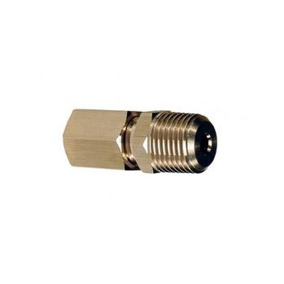 SMC Straight Threaded Adaptor, R 1/8 Male to Push In 6 mm, Threaded-to-Tube Connection Style