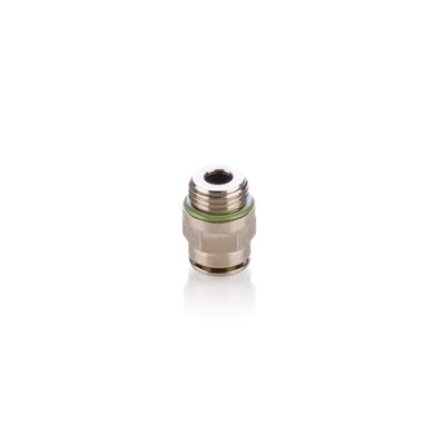 Festo NPQH Series Straight Threaded Adaptor, G 1/4 Male to Push In 8 mm, Threaded-to-Tube Connection Style, 578342