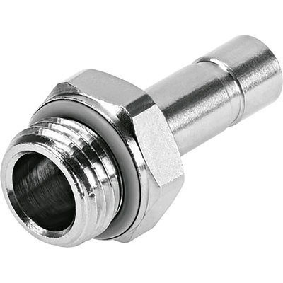Festo NPQH Series Straight Threaded Adaptor, G 1/8 Male to Push In 6 mm, Threaded-to-Tube Connection Style, 578361