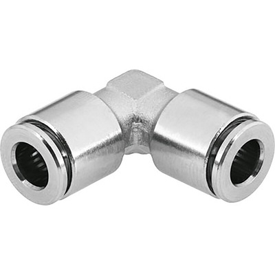 Festo Elbow Tube-toTube Adaptor, Push In 10 mm to Push In 10 mm, Tube-to-Tube Connection Style, 578273