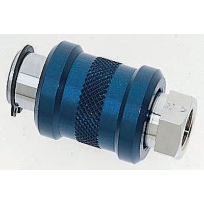 Legris LF3000 Series Straight Threaded Adaptor, G 1/2 Female to G 1/2 Female, Threaded Connection Style