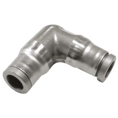 Legris LF3800 Series Elbow Tube-toTube Adaptor, Push In 8 mm to Push In 8 mm, Tube-to-Tube Connection Style
