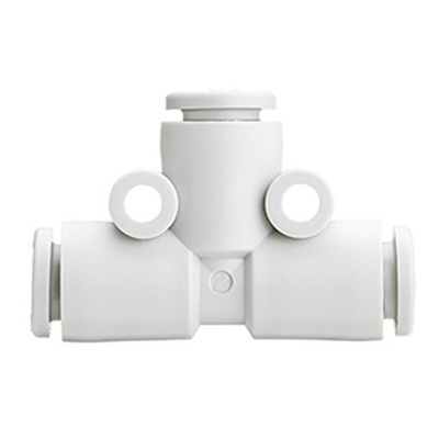 SMC KQ2 Series Union Tee, Push In 1/8 in to Push In 1/8 in, Tube-to-Tube Connection Style