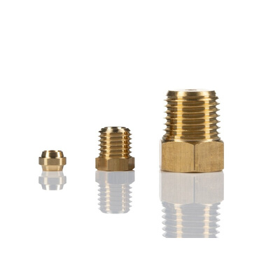 Norgren ENOTS Series Straight Threaded Adaptor, G 3/8 Male to Push In 6 mm, Threaded-to-Tube Connection Style