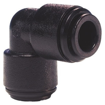 John Guest PM Series Elbow Tube-toTube Adaptor, Push In 5 mm to Push In 5 mm, Tube-to-Tube Connection Style