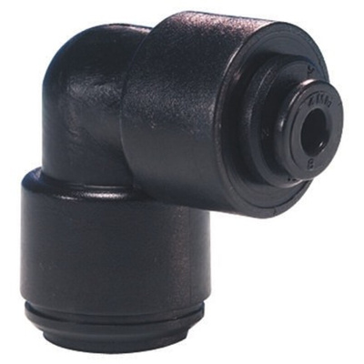 John Guest PM Series Elbow Tube-toTube Adaptor, Push In 10 mm to Push In 4 mm, Tube-to-Tube Connection Style