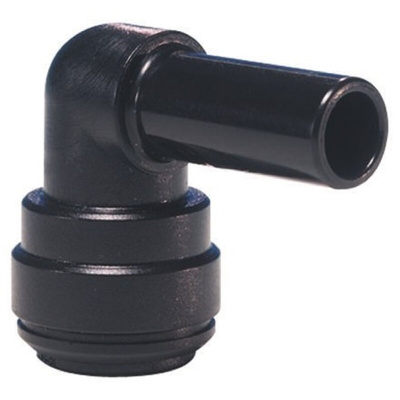 John Guest PM Series Elbow Tube-toTube Adaptor, Push In 4 mm to Push In 4 mm, Tube-to-Tube Connection Style