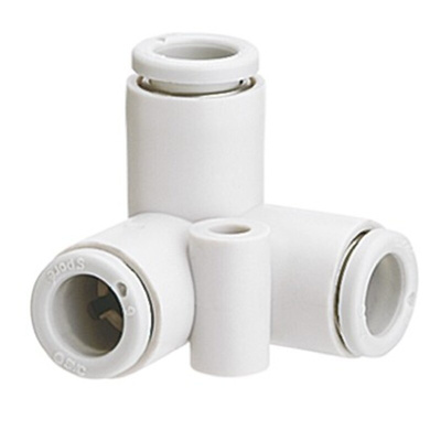 SMC KQ2 Series Delta Union Tube-to-Tube Adaptor, Push In 4 mm to Push In 4 mm, Tube-to-Tube Connection Style