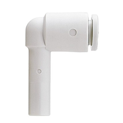 SMC KQ2 Series Elbow Tube-toTube Adaptor, Push In 4 mm to Push In 4 mm, Tube-to-Tube Connection Style