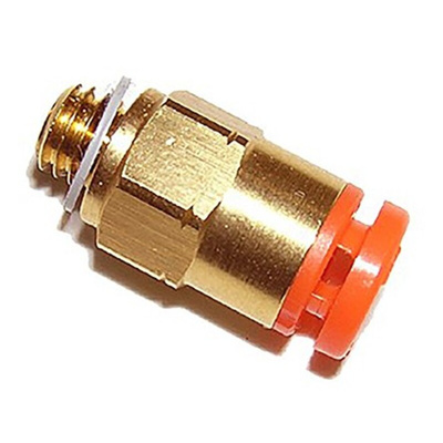 SMC KQ2 Series Straight Threaded Adaptor, NPT 1/16 Male to Push In 5/32 in, Threaded-to-Tube Connection Style