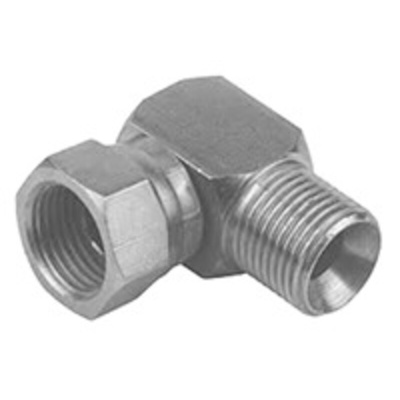 SMC Elbow Threaded Adaptor, R 1/4 Female to R 1/4 Male, Threaded Connection Style