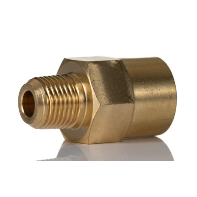 Norgren ENOTS Series Straight Threaded Adaptor, R 1/8 Male to Push In 5/16 in, Threaded-to-Tube Connection Style