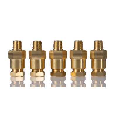 Norgren ENOTS Series Straight Threaded Adaptor, R 1/8 Male to Push In 5/16 in, Threaded-to-Tube Connection Style