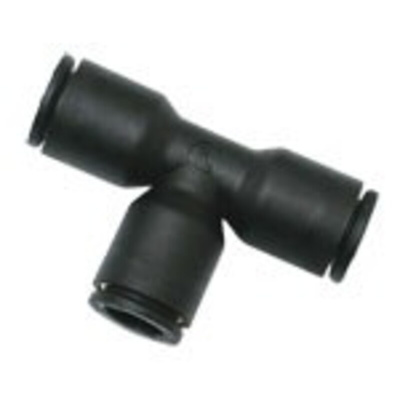 Legris LF3000 Series Tee Tube-to-Tube Adaptor Push In 10 mm, Push In 8 mm to Push In 10 mm, Tube-to-Tube Connection