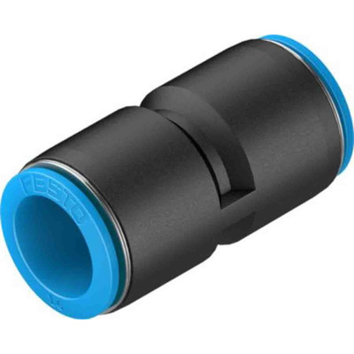 Festo QS Series Straight Tube-to-Tube Adaptor, Push In 16 mm to Push In 16 mm, Tube-to-Tube Connection Style, 133195