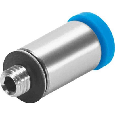 Festo Straight Threaded Adaptor, M5 Male to Push In 6 mm, Threaded-to-Tube Connection Style, 133005