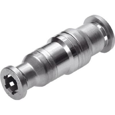 Festo CRQS Series Reducer Nipple, Push In 8 mm to Push In 6 mm, Tube-to-Tube Connection Style, 130652