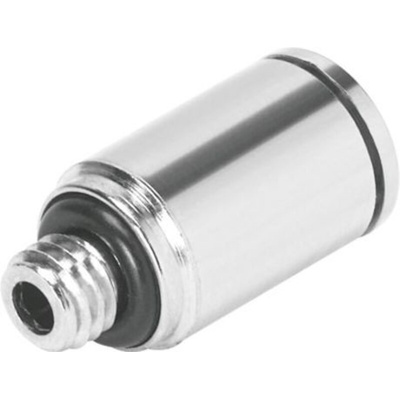 Festo Straight Threaded Adaptor, M7 Male to Push In 4 mm, Threaded-to-Tube Connection Style, 558659
