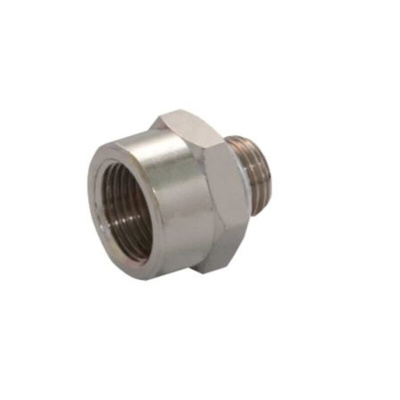 Norgren 16 Series Straight Fitting, G 1/8 Male to G 1/4 Female, Threaded Connection Style, 16023