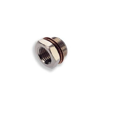 Norgren 16 Series Straight Fitting, G 1/8 Male to G 1/4 Female, Threaded Connection Style, 16023