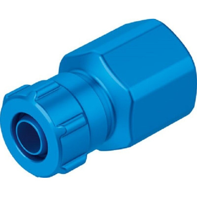 Festo ACK Series Straight Fitting, G 1/8 Female to Push In 8 mm, Threaded-to-Tube Connection Style, 7842