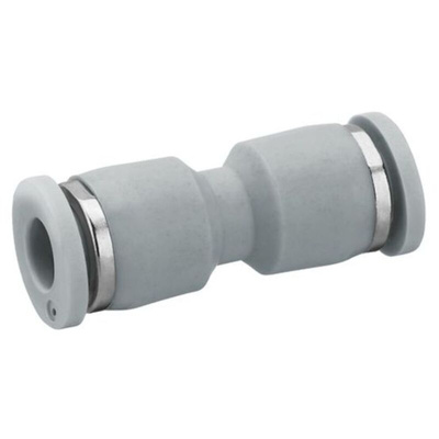 EMERSON – AVENTICS QR1-S-RSK Series Straight Fitting, Push In 8 mm to Push In 8 mm, Tube-to-Tube Connection Style