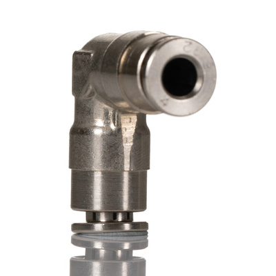Norgren PNEUFIT 10 Series Straight Fitting, Push In 4 mm to Push In 4 mm, Tube-to-Tube Connection Style, 10040