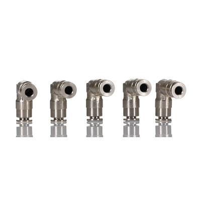 Norgren PNEUFIT 10 Series Straight Fitting, Push In 4 mm to Push In 4 mm, Tube-to-Tube Connection Style, 10040