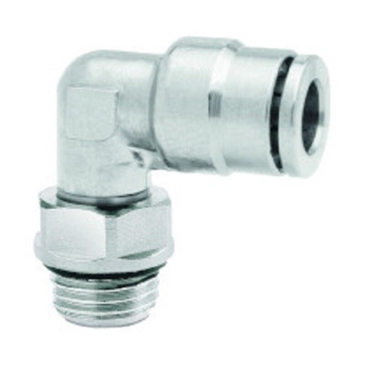 Norgren PNEUFIT 10 Series Straight Threaded Adaptor, M5 Male to Push In 6 mm, Threaded-to-Tube Connection Style