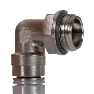 Norgren PNEUFIT 10 Series Straight Threaded Adaptor, G 1/2 Male to Push In 12 mm, Threaded-to-Tube Connection Style,