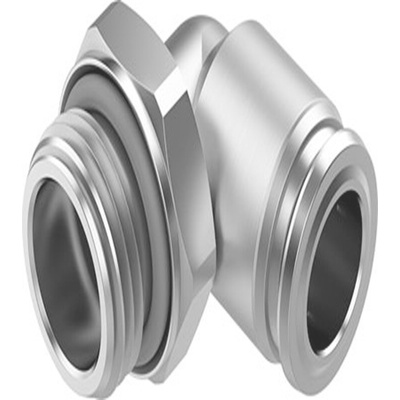 Festo NPQR Series Elbow Threaded-toTube Adaptor, G 1/2 Male to 12 mm, Threaded-to-Tube Connection Style, NPQR-L-G12