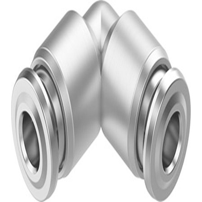 Festo NPQR Series Elbow Fitting, Push In 4 mm to Push In 4 mm, Tube-to-Tube Connection Style, NPQR-L-Q4