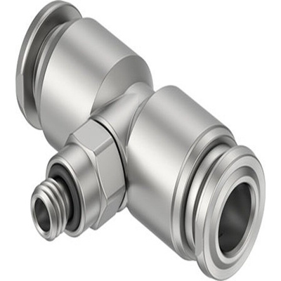 Festo NPQR Series T Fitting, M5 to 6 mm, Threaded-to-Tube Connection Style, NPQR-T-M5