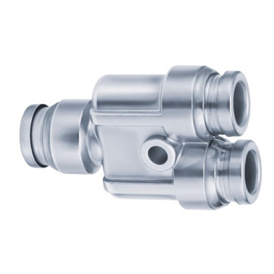 SMC KQG2 Series Y Tube-to-Tube Adaptor, Push In 8 mm to Push In 8 mm, Tube-to-Tube Connection Style