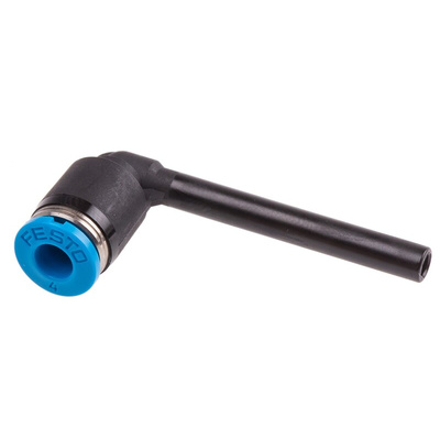 Festo QSL Series Elbow Tube-toTube Adaptor, Push In 4 mm to Push In 4 mm, Tube-to-Tube Connection Style, 153065