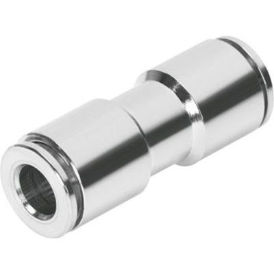 Festo NPQM Series Straight Tube-to-Tube Adaptor, Push In 6 mm to Push In 6 mm, Tube-to-Tube Connection Style, 558761
